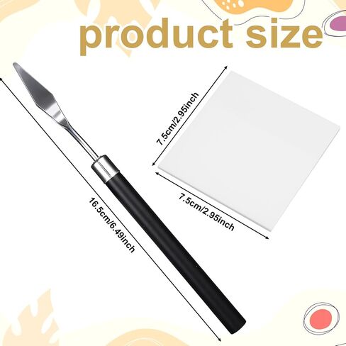 100 Pcs 3 x 3 in Disposable Nail Polish Palette Paper with Stirring Rod in Kuwait