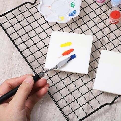 100 Pcs 3 x 3 in Disposable Nail Polish Palette Paper with Stirring Rod in Kuwait