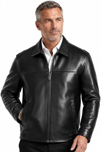 REED Men's New Zealand Lambskin Leather Jacket in Kuwait