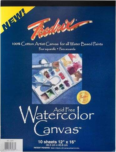 FREDRIX Creative Series White Canvas Pad, 12" x 16" in Kuwait