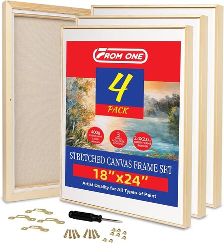 4 Pack 11 x 14 inch Floater Frame Canvas –Gallery Wrapped Canvas Set in Saudi Arabia
