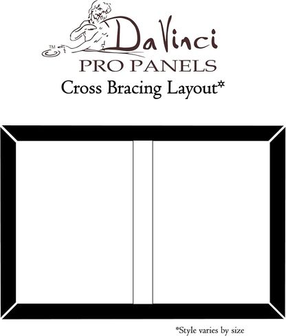 Da Vinci Pro Medium Textured Gesso Panel - 24x30-2" Depth Wood Panels for Painting - Accepts Mediums Like Canvas - for Oils, Acrylics, Mixed Media, Pastels & Drawing Sticks in Saudi Arabia