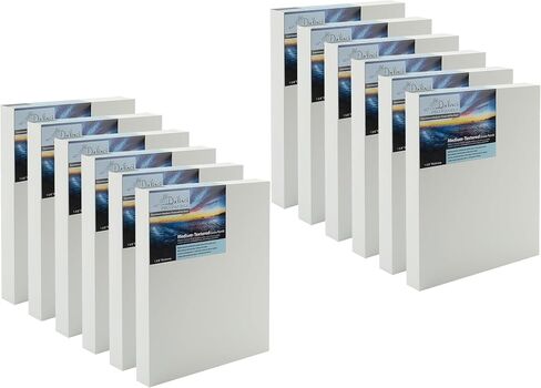 Da Vinci Pro Medium Textured Gesso Panel - Set of 4-24X30-2" Depth Wood Panels for Painting - Accepts Mediums Like Canvas - for Oils, Acrylics, Mixed Media, Pastels & Drawing Sticks in Kuwait