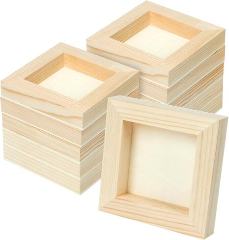 FSWCCK 10 Pack 6 x 6 inch Wood Panel Boards, Unfinished Wood Canvas Panels for Crafts, Painting Canvas, DIY Art Projects, Pouring, Arts Use with Oils, Acrylics in Saudi Arabia