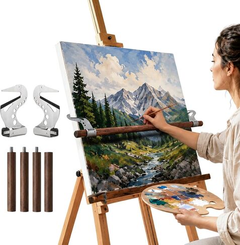 Artist Hand Support Bridge, Adjustable Easel Hand Rest Support Bar（Round） in Saudi Arabia