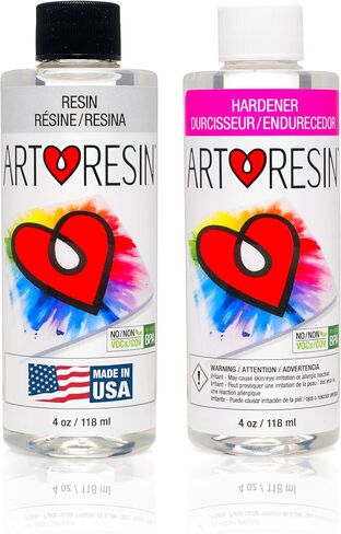 ArtResin Epoxy Resin – High-Gloss Clear Coat for Artwork - 8 oz (4 oz Resin + 4 oz Hardener) (236 ml) in Kuwait