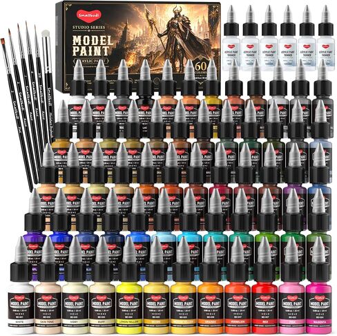Smallbudi 20 Colors Model Paint Set 20ml/0.6Oz Miniature Acrylic Paint in Saudi Arabia