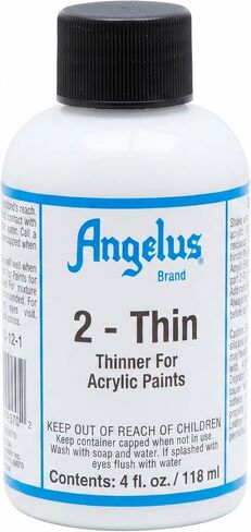 Angelus 2-Thin Acrylic Paint Thinner, 4 fl oz – Ideal for Thinning Acrylic Paints for Airbrush and other Acrylic Applications​ in Saudi Arabia