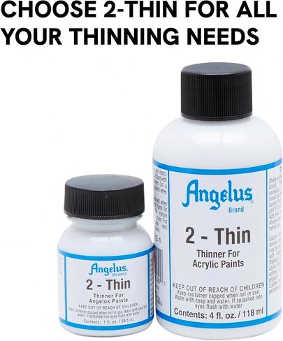 Angelus 2-Thin Acrylic Paint Thinner, 4 fl oz – Ideal for Thinning Acrylic Paints for Airbrush and other Acrylic Applications​ in Saudi Arabia
