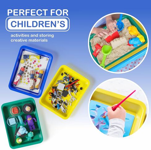 DOODLE HOG Set of 8 Art Trays for Kids, Great for Crafts, Painting, Sand in Saudi Arabia