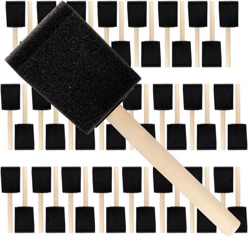 Pro Grade - Foam Brushes - 2 Inch - 48 Piece Poly Foam Brush Set in Saudi Arabia