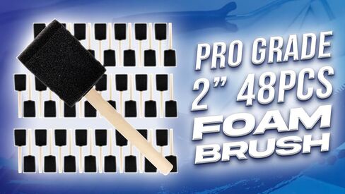 Pro Grade - Foam Brushes - 2 Inch - 48 Piece Poly Foam Brush Set in Saudi Arabia