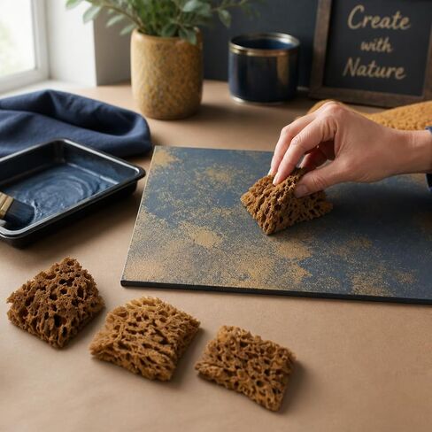 Natural Sea Sponges 10pk for Artists, 2"-4" Unbleached, Painting & Crafts in Kuwait