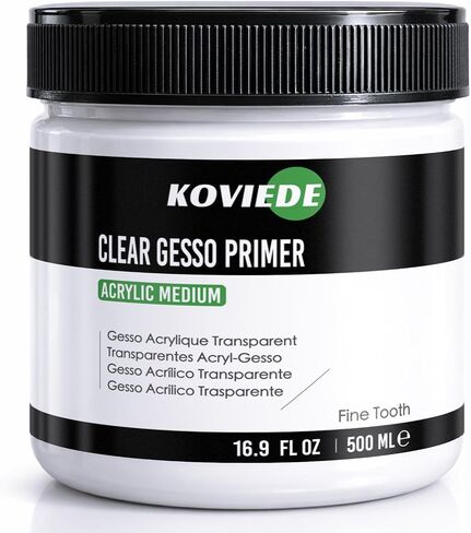 Clear Gesso Primer for Acrylic Painting (16.9 oz/500 ml) in Saudi Arabia
