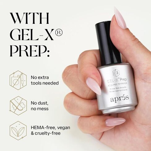 APRÉS Gel-X Prep Acid-Free Tip Primer 15 ml, Nail Tip Etching Prep for Improved Adhesion in Saudi Arabia