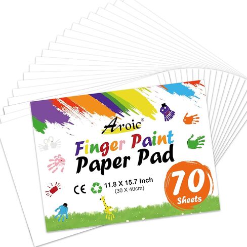 AROIC 8PCS Washable Finger Paint, Non-Toxic Finger Paints in Saudi Arabia