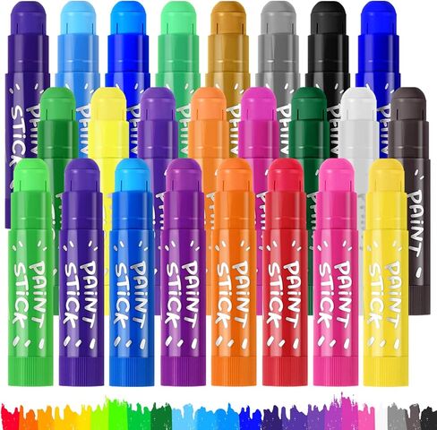 36 Tempera Paint Sticks, Twistable Washable Solid Crayons in 36 Colors (Pack of 2) in Kuwait