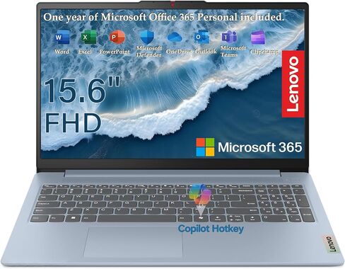 Lenovo Ideapad 3 15.6" FHD (1920 x 1080) Anti-Glare Laptop, Fingerprint Reader, AMD Ryzen 5 5500U up to 2.4 GHz, Hexa Cores, 8GB RAM, 256GB SSD, HDMI, Bluetooth, Win 11, EAT Cloth, Sand in Kuwait