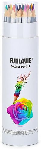 48 Colored Pencils for Adult Coloring Books, Soft Core Art Pencils in Saudi Arabia