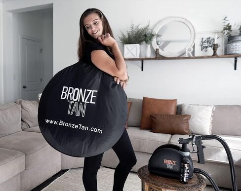 Bronze Tan Portable Pop Up Spray Tan Tent Booth with Carrying Case, Black in Saudi Arabia