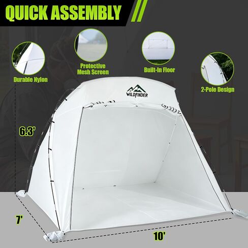 WildFinder Portable Paint Booth 10x7x6.3ft, Paint Tent for Spray Painting in Kuwait