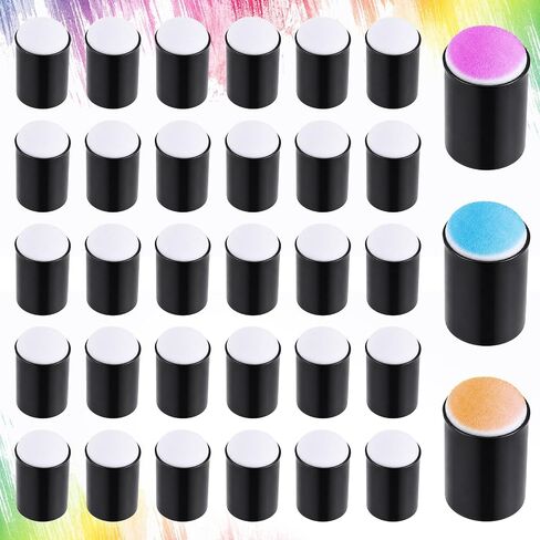 30PCS Finger Sponges Daubers Set, Sponge Head Finger Painting Sponge in Kuwait