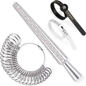LOKEME Ring Sizer Measuring Tool,27 PCS Ring Sizing Kit in Kuwait