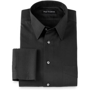 Paul Fredrick Men's Non-Iron 2-Ply Cotton Straight Collar Dress Shirt in Kuwait