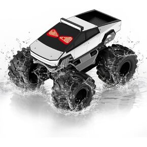 Amphibious Remote Control Car, 1:18 Monster Truck Toys for Boys RC Cars in Kuwait