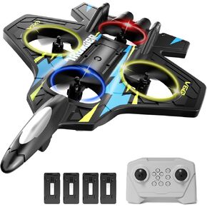 4DRC Foam RC Planes Remote Control Airplanes for Kids Adults, RC Airplane Fighter Jet with Light, 360° Flip Fighter Jet Toys, Stunt Roll, Airplane Toy Gifts for Kids Boys in Saudi Arabia