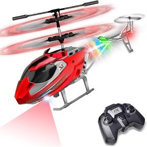 TERRAMUS Remote Control Helicopter for Kids, 2.4G Altitude Hold RC Helicopters with LED Light & Gyro, Radio Controlled Aircraft Indoor Toy with 3.5 Channel High Low Speed for Boys Beginner in Saudi Arabia