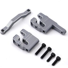 Aluminum Steering Assembly Set for Arrma Mini Kraton 3S, Granite Grom, Typhon Grom, Mojave Grom RC Car, Gray in Saudi Arabia