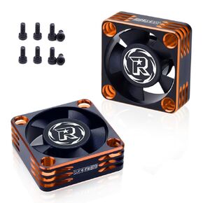 2Pack RC Cooling Fans 30mm RC Fan 28000 High RPM RC Motor Fan Only Replacement Fans (Without Motor Heatsink) for 1/8 1/10 1/12 RC Car Truck Buggy Truggy(Black Red) in Kuwait