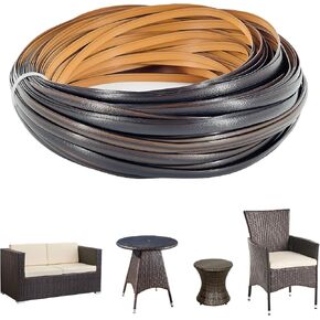 Lahpivieh 130 Ft Wicker Repair Kit, Plastic Wicker Material, Faux Rattan Replacement Supplies for Patio Furniture Sofa Chair Repair (Mottled Grey) in Kuwait