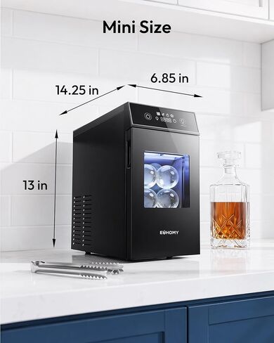 Euhomy Ice Maker Countertop, 33-36 lbs/24H Ice Machine, Self-Cleaning 9 Ice Cubes Ready in 7-10 Minutes, 2.8L Ice Maker Machine with Ice Scoop and Basket in Kuwait