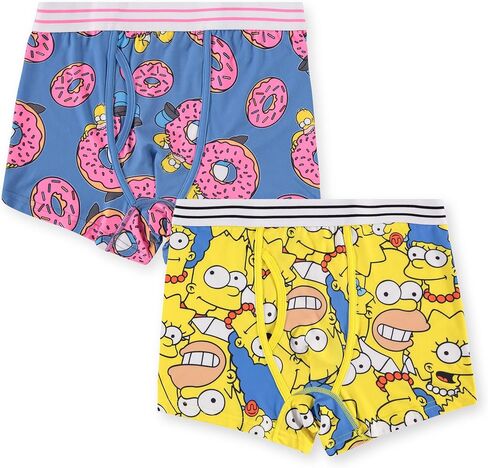 ملابس داخلية بوكسر رجالي من The Simpsons Homer Bart Lisa Marge وKrusty The Clown - ملابس داخلية للرجال مكونة من قطعتين in Kuwait