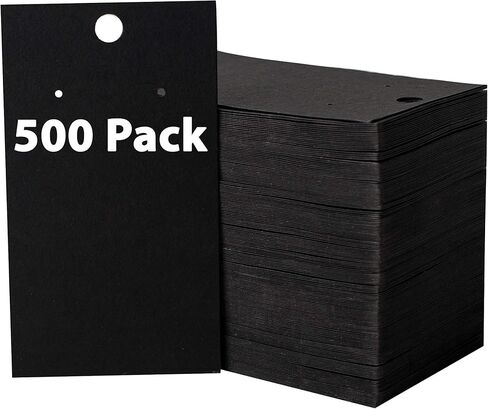 400 Pack Earring Cards - Earring Display Cards - Hanging Earrings - Bulk Cards - 2 x 3.5 Inches - Brown (Pack of 400) in Saudi Arabia