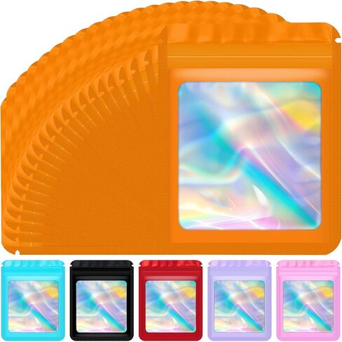 JETMORE Holographic Bags 50 PCS Mylar Bags 6x9" Resealable Embroidery Bags in Kuwait