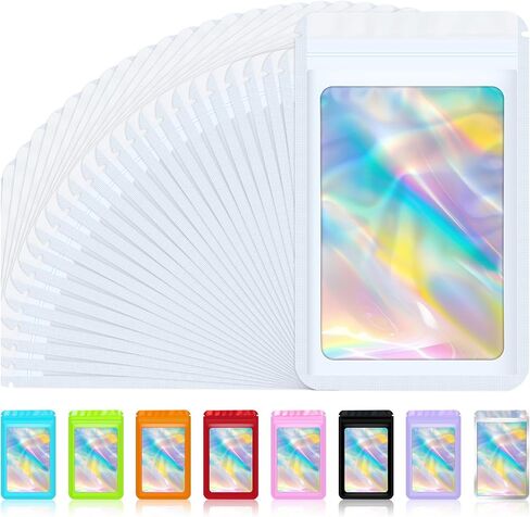 JETMORE Holographic Bags 50 PCS Mylar Bags 6x9" Resealable Embroidery Bags in Kuwait