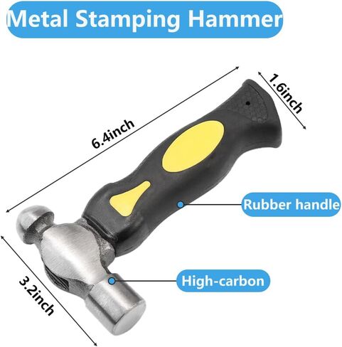 Steel Bench Block and Metal Stamping Hammer Kit for jewelry making in Kuwait
