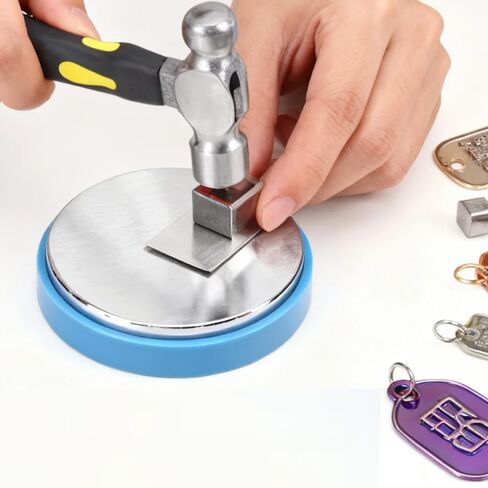 Steel Bench Block and Metal Stamping Hammer Kit for jewelry making in Kuwait