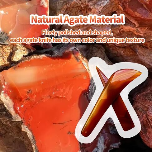 Natural Agate Knife Burnisher Jewelry Hand Polishing Tool Red 4.3 inch Gold and Silver Polishing Burnisher Tools Hand Jewelry in Saudi Arabia