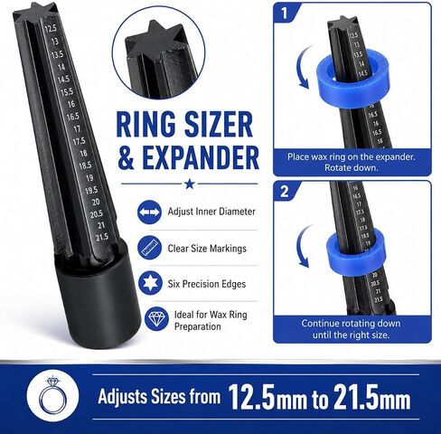 SHANGNIULU Ring Wax Carving Kit, 6 Blue Wax Tubes for Lost Wax Casting in Kuwait