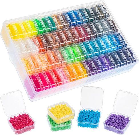 Quefe 24 Colors 5200pcs 5mm Fuse Beads Kit for Kids in Saudi Arabia