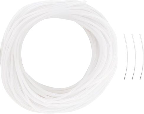 Pepperell Pony Bead Lacing – 2 mm Hollow Lacing Tube Cord, Frost Color in Kuwait