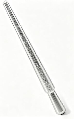 Hudinsun Ring Sizer Mandrel, Hammerable Solid Ring Mandrel, Aluminum Ring Mandrel for Ring Making and Jewelry Making in Saudi Arabia