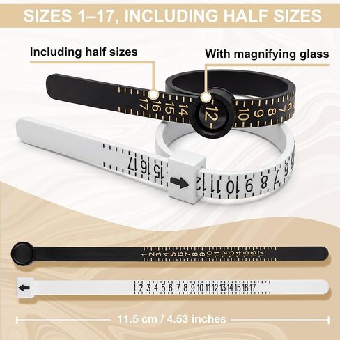 LOKEME Ring Sizer Measuring Tool,27 PCS Ring Sizing Kit in Kuwait