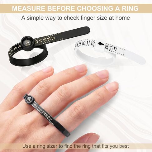 LOKEME Ring Sizer Measuring Tool,27 PCS Ring Sizing Kit in Kuwait