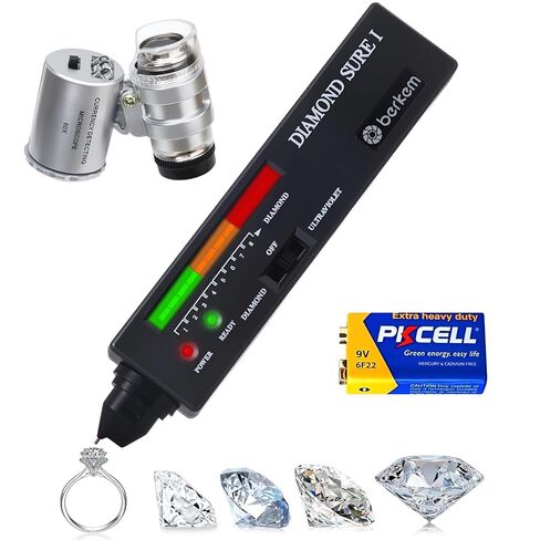 Valkynos Professional Diamond Tester Pen with 365nm UV Light & Thermal Sensor – Fast 0.5s Detection, Portable Gem Checker for Novice & Experts – Battery Included in Saudi Arabia