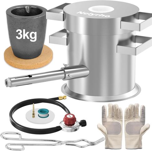 Nelyrho 3KG Propane Melting Furnace Kit, Beginner-Friendly in Saudi Arabia